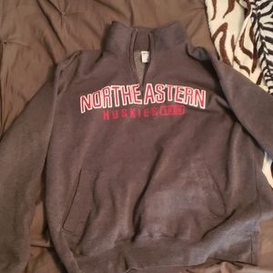 Champion Northeastern zip sweater